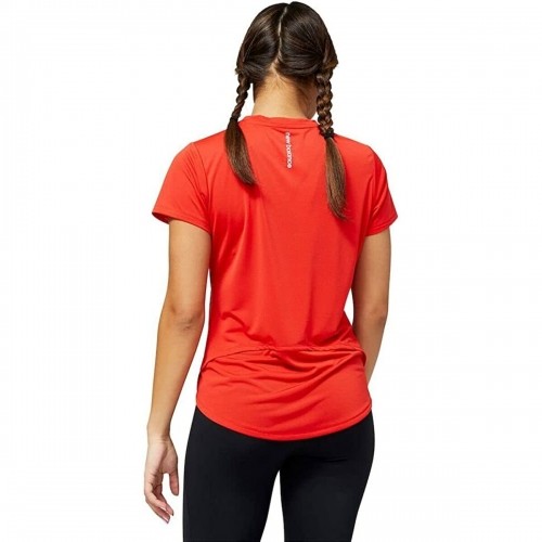 Women’s Short Sleeve T-Shirt New Balance Accelerate Red image 4