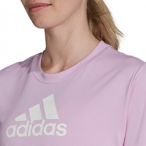 Women’s Short Sleeve T-Shirt Adidas Primeblue Plum image 4