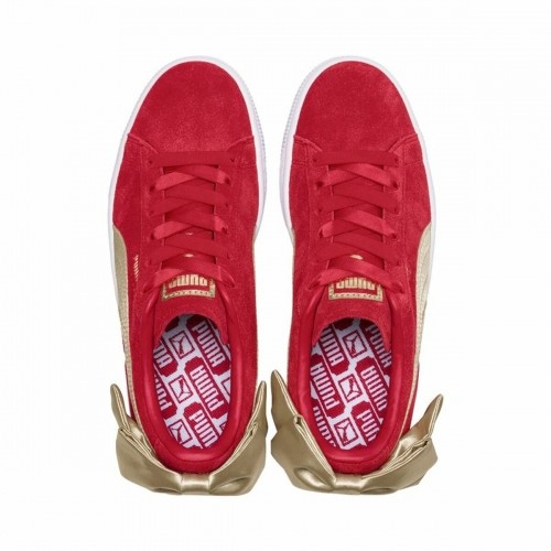 Women's casual trainers Puma Sportswear Suede Bow Varsity Red image 4