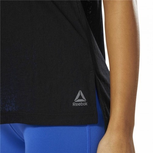 Women's Sleeveless T-shirt Reebok Burnout Black image 4