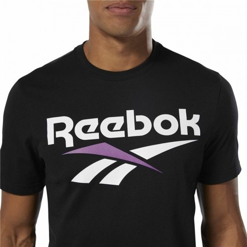Vīriešu Krekls ar Īsām Piedurknēm Reebok Classic Vector Melns image 4