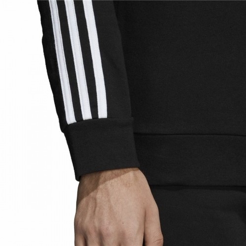 Толстовка без капюшона мужская Adidas 3 stripes Чёрный image 4