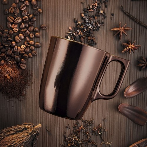 Кружка Mug Luminarc Flashy Коричневый 250 ml Cтекло (6 штук) image 4