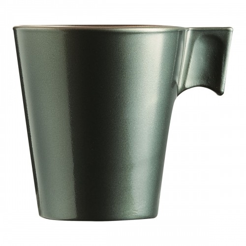 Mug Luminarc Flashy Green 80 ml Glass (24 Units) image 4