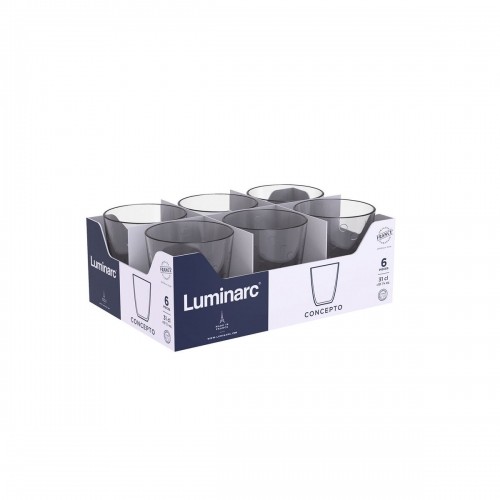Glass Luminarc Concepto Pepite Grey Glass 310 ml (24 Units) image 4