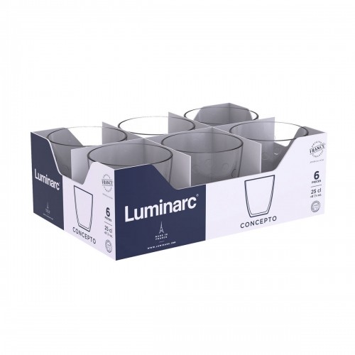 Glass Luminarc Concepto Bulle 250 ml Transparent Glass (24 Units) image 4