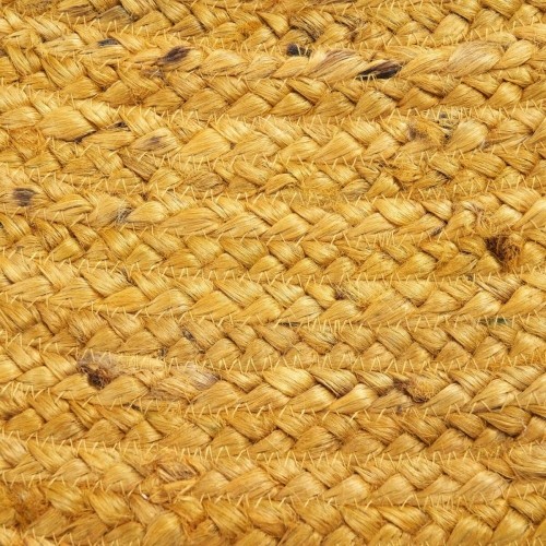 Carpet Yellow Jute 120 x 120 cm image 4