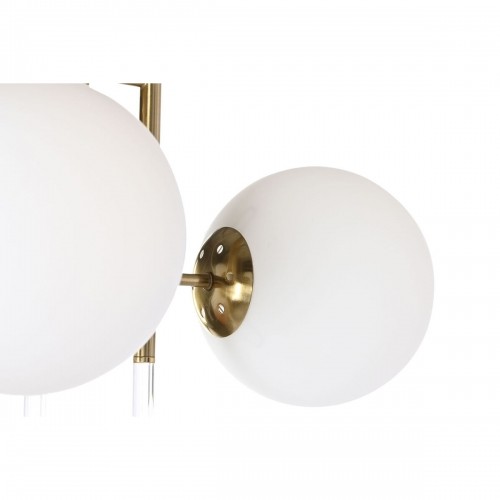 Потолочный светильник DKD Home Decor 64 x 64 x 64 cm Стеклянный Позолоченный Металл Белый 50 W image 4