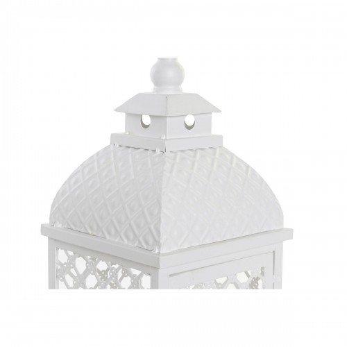Street lamp DKD Home Decor 24 x 24 x 74 cm Aged finish Crystal Metal White Arab image 4