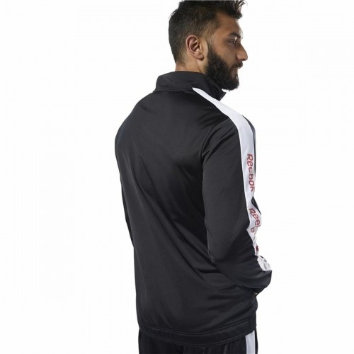 Мужская спортивная куртка Reebok Essentials Linear Logo Чёрный image 4