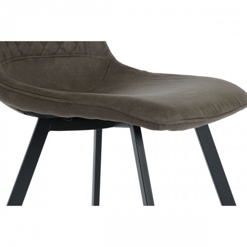 Chair DKD Home Decor 63 x 49 x 85 cm Grey Metal image 4