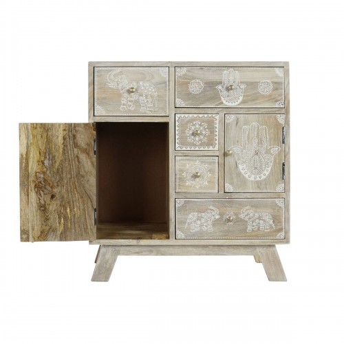 Chest of drawers DKD Home Decor Natural Mango wood 61 x 33,5 x 68,5 cm image 4