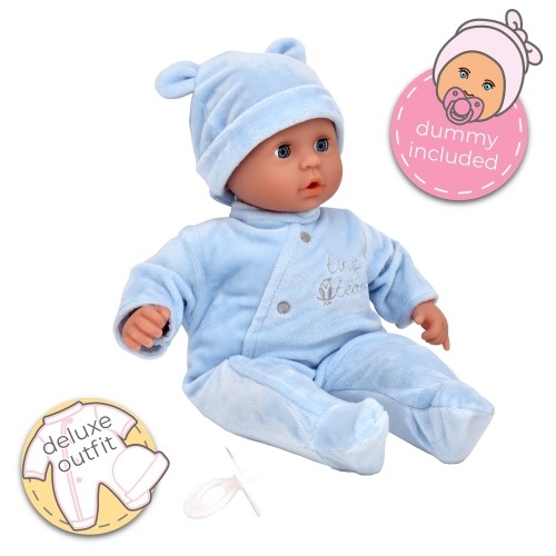 TINY TEARS soft baby doll, with blue clothes, 11013 image 4