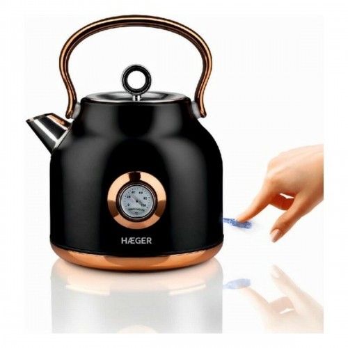 Water Kettle and Electric Teakettle Haeger EK-22B.024A Black Stainless steel 2200 W 1,7 L image 4