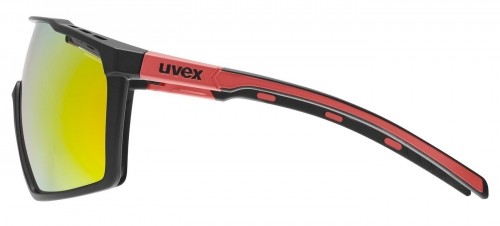 Velosipedu brilles Uvex mtn perform black-red matt / mirror red image 4