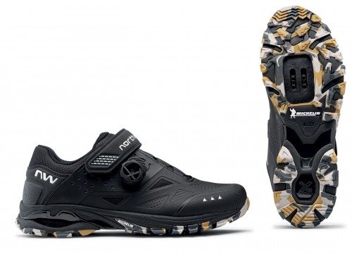 Velo apavi Northwave Spider Plus 3 MTB AM black-camo sole-42 image 4