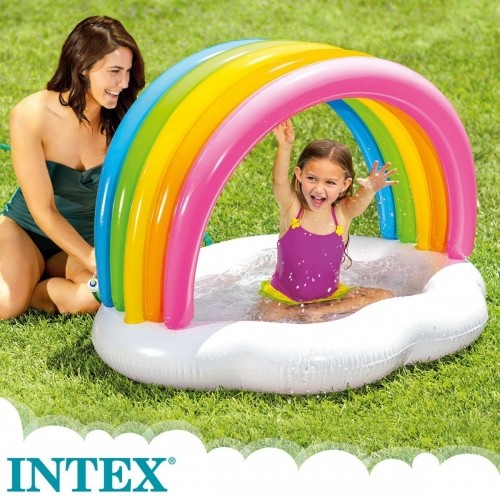 Inflatable Paddling Pool for Children Intex Rainbow 84 L 119 x 84 x 94 cm (6 Units) image 4