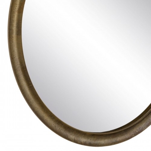 Wall mirror 88,2 x 2,5 x 88,2 cm Circular Golden Aluminium image 4