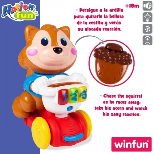 Musical Toy Winfun Squirrel 24,5 x 27,5 x 14 cm (4 Units) image 4