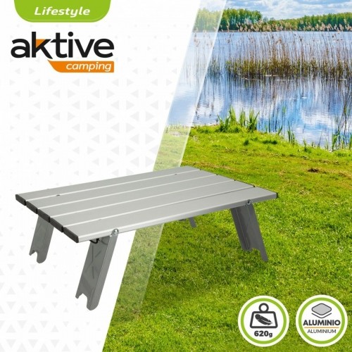 Складной стол Aktive Серебристый Алюминий 40 x 13 x 28,5 cm (4 штук) image 4