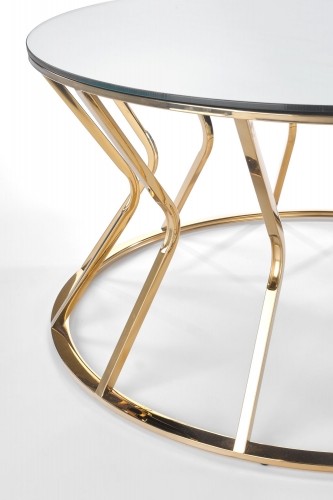 Halmar AFINA, coffee table, mirror / gold image 4