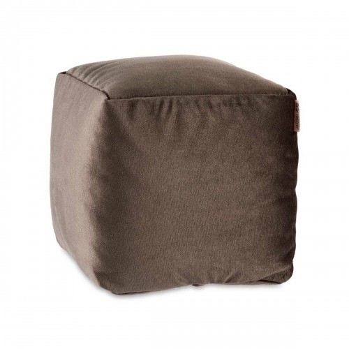 Pouffe Velvet Grey 30 x 30 x 30 cm (4 Units) image 4