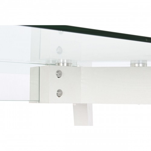Обеденный стол DKD Home Decor Белый Прозрачный Стеклянный Деревянный MDF 160 x 90 x 75 cm image 4