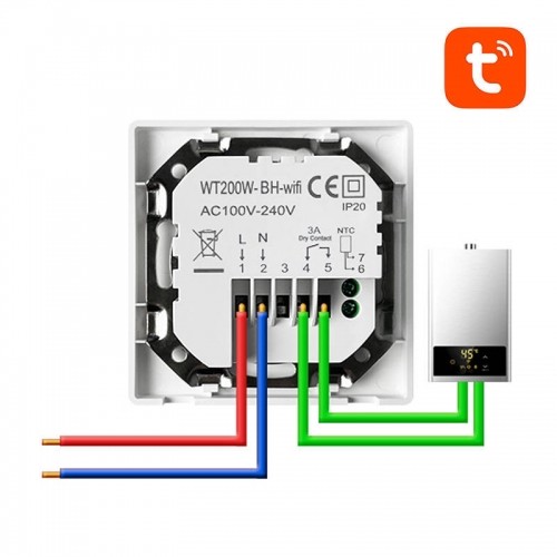 Smart Thermostat Avatto WT200-BH-3A-W Boiler Heating 3A WiFi TUYA image 4