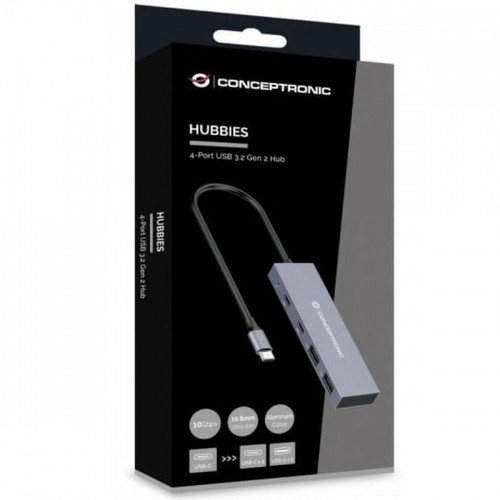 USB-разветвитель Conceptronic HUBBIES13G Серый image 4
