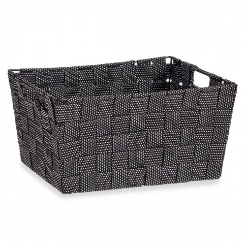 Multi-purpose basket Black Cloth 20 x 14 x 30 cm (18 Units) image 4