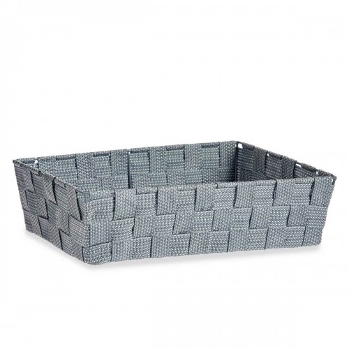 Multi-purpose basket Grey Cloth 3,8 L 34 x 8,5 x 21 cm (18 Units) image 4