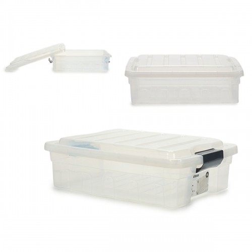 Storage Box with Lid Transparent Plastic 35 x 14 x 47 cm (14 Units) image 4