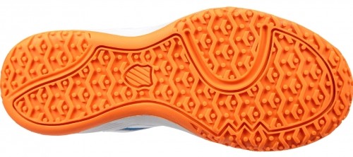 Tennis shoes for kids K-SWISS COURT SMASH OMNI blue/orange/white, size UK 10,5 (EU 28,5) image 4