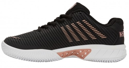 Tennis shoes for women K-SWISS HYPERCOURT EXPRESS 2 HB 072 black/white/rose gold UK7/41EU image 4