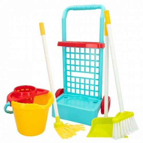Cleaning Trolley with Accessories Colorbaby My Home 30,5 x 55,5 x 19,5 cm (4 Units) image 4