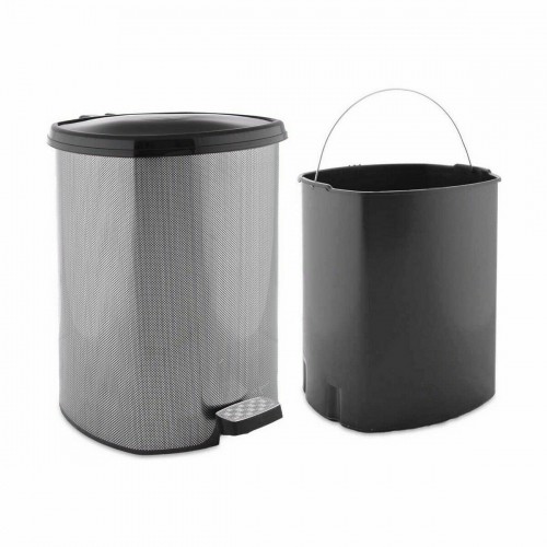 Pedal bin Dark grey Plastic 20 L (4 Units) image 4