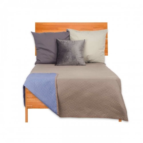 Reversible Bedspread 240 x 260 cm Blue Grey (6 Units) image 4