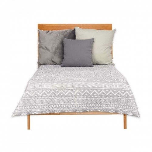 Reversible Bedspread 240 x 260 cm White Grey (6 Units) image 4
