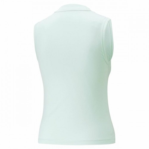 Women's Sleeveless T-shirt Puma Slim Logo Tank Aquamarine image 4