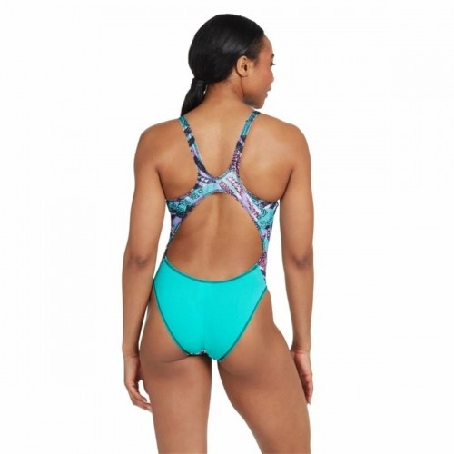 Women’s Bathing Costume Zoggs Master Back Aquamarine image 4