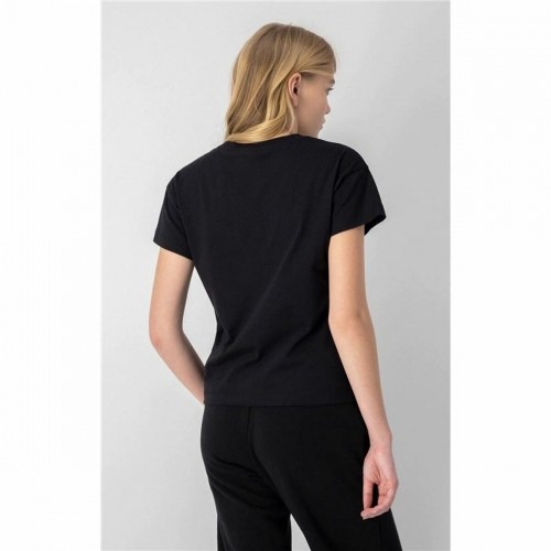 Women’s Short Sleeve T-Shirt Champion Crewneck Croptop Black image 4