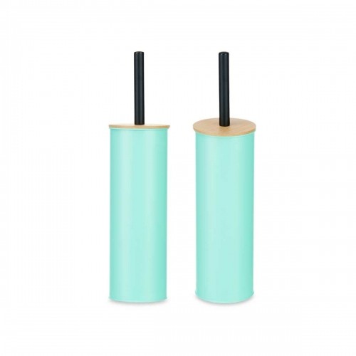 Toilet Brush Mint Metal Bamboo Plastic 9,5 X 27 X 9,5 cm (6 Units) image 4