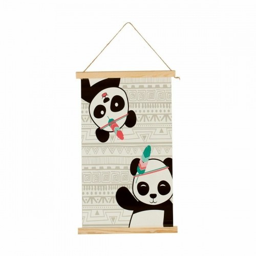 Wall Decoration Panda bear 1 x 54 x 33 cm (24 Units) image 4