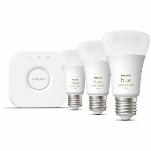 Smart Light bulb Philips Kit de inicio: 3 bombillas inteligentes E27 (1100) 9 W E27 6500 K 806 lm image 4