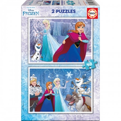 Набор из 2 пазлов   Frozen Believe         48 Предметы 28 x 20 cm image 4