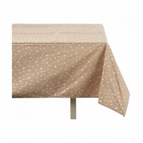 Tablecloth Jacquard Anti-stain Spots 140 x 180 cm Beige (8 Units) image 4