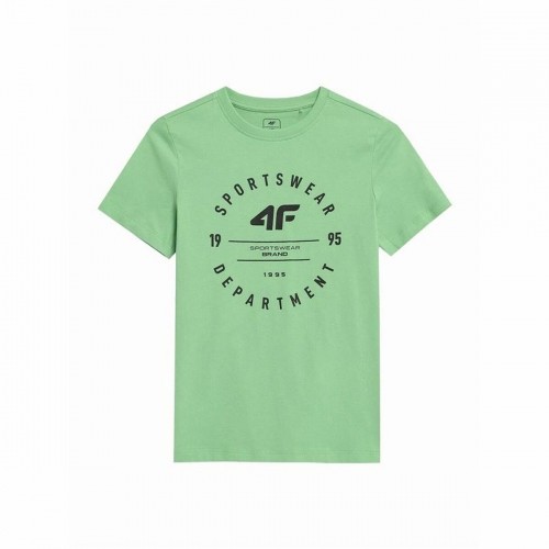 Children’s Short Sleeve T-Shirt 4F M294  Canary Green image 4