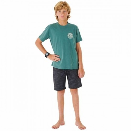 Children’s Short Sleeve T-Shirt Rip Curl Stapler  Blue image 4