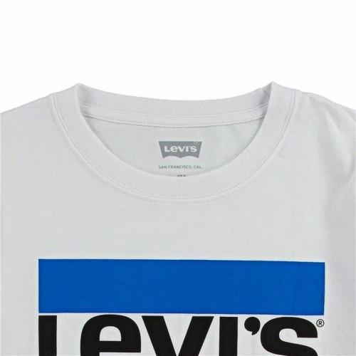 Children’s Short Sleeve T-Shirt Levi's Sportswear Logo White image 4