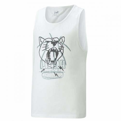 Баскетбольная футболка Puma Tank B Белый image 4